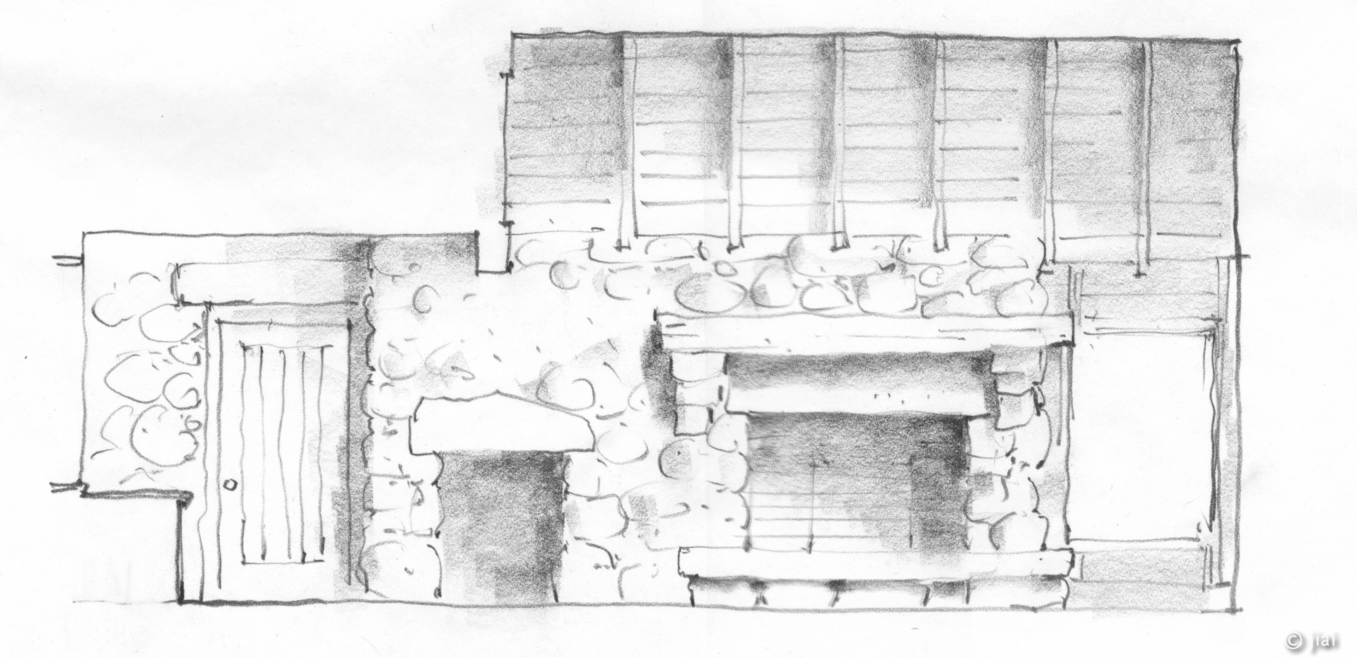 Drag Lake Cottage Sketch