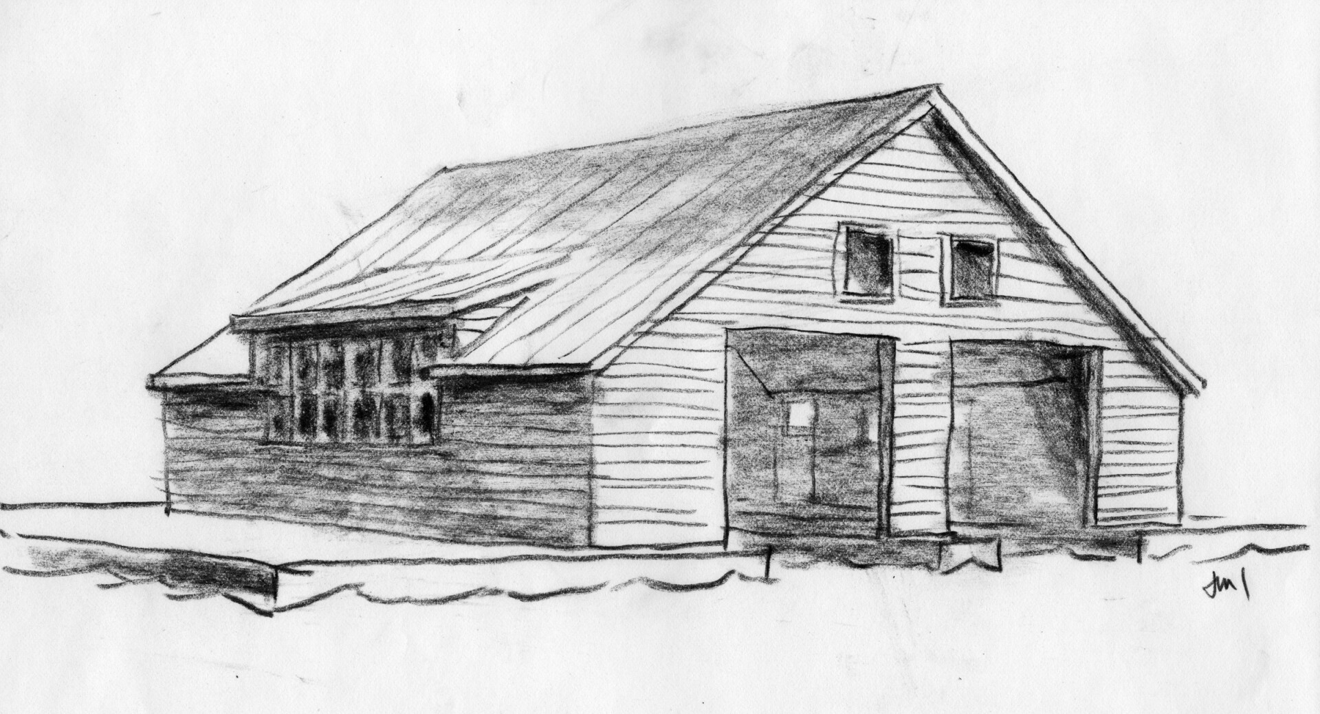 Cottage and boathouse on Lake of Bays West